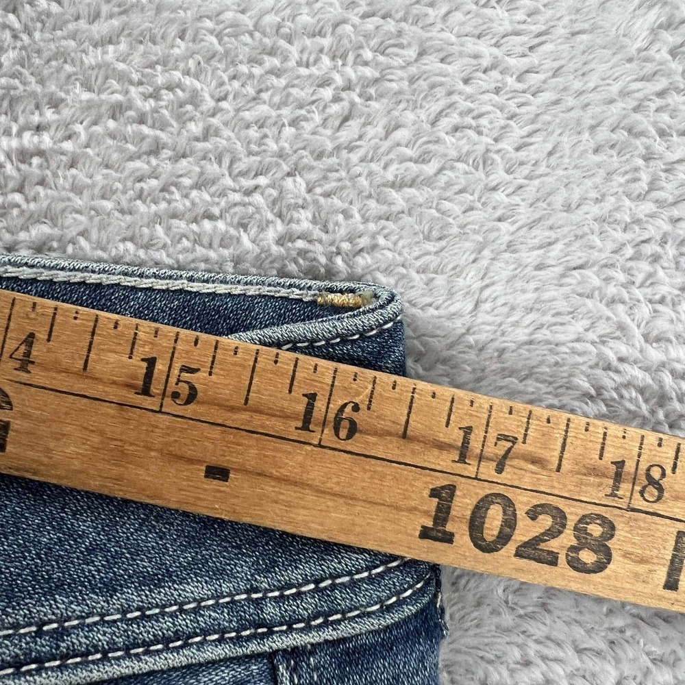 American Eagle Kick Boot Jeans Womens 12 Super Stretch Blue Flare Denim Bootcut - Picture 9 of 11